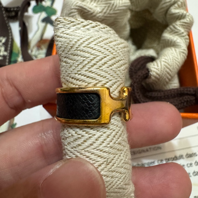 hermes olympe戒指s號金色-10