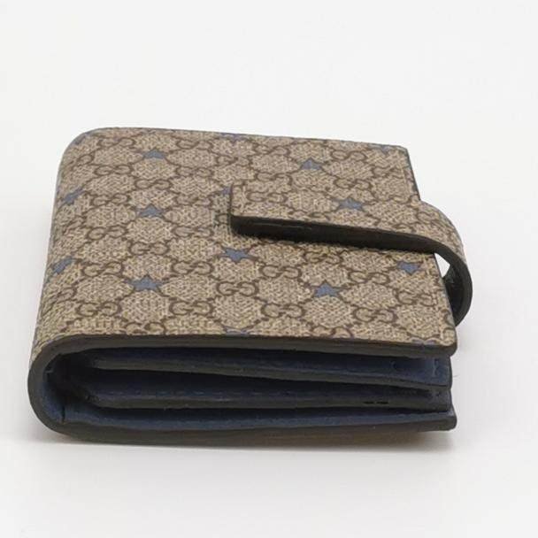 Gucci 雙G老花五角星印花按扣卡包-4