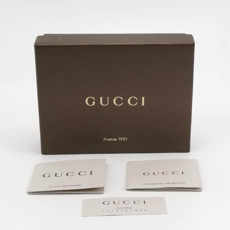 Gucci 雙G老花五角星印花按扣卡包-7