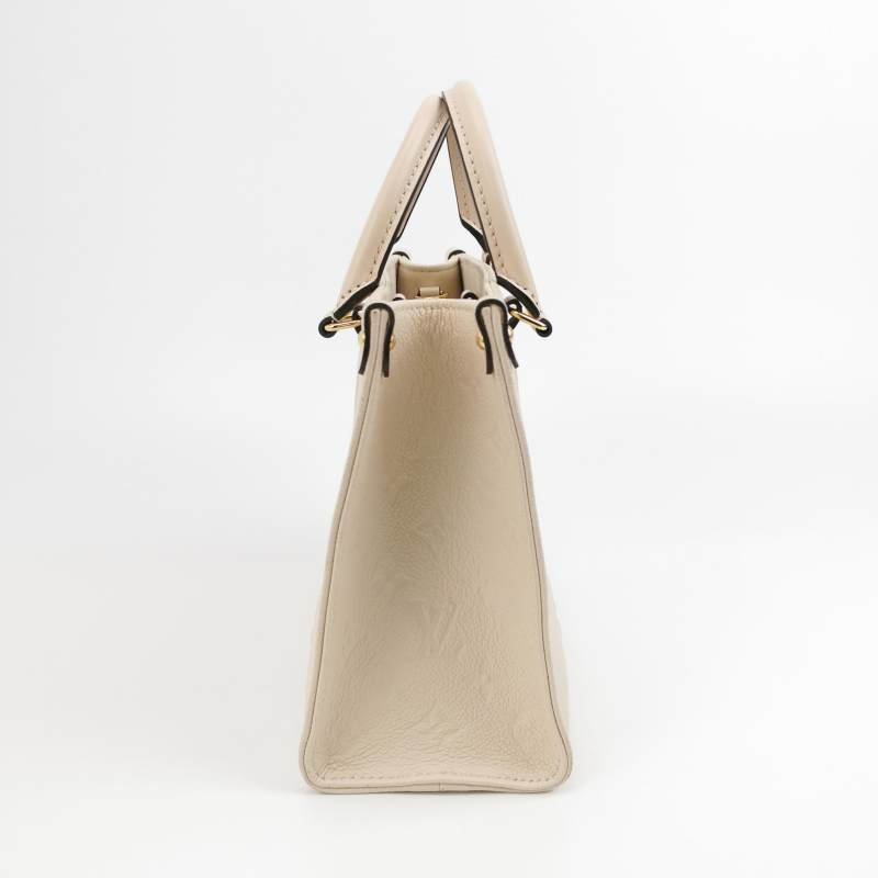 Louis Vuitton (LV) Onthego小號牛皮壓花老花手提包晶片款-2