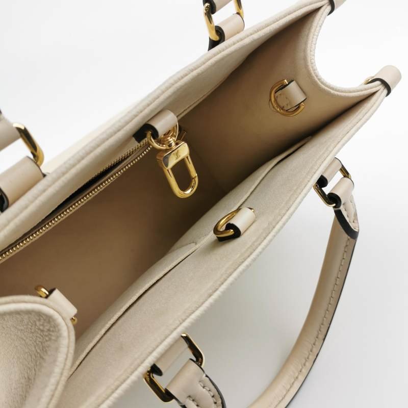 Louis Vuitton (LV) Onthego小號牛皮壓花老花手提包晶片款-6