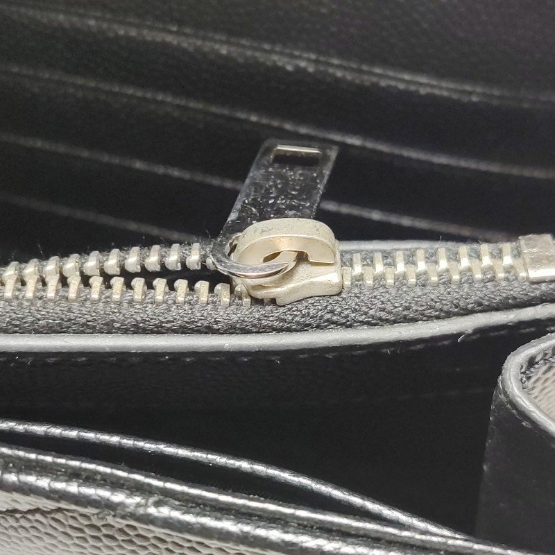 Saint Laurent Envelope牛皮V紋絎縫YSL標誌斜背包肩背包-13