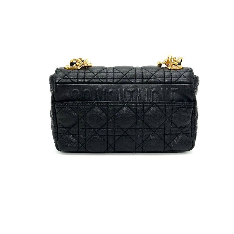 DIOR 黑金Caro小號肩背斜背包 20*13*6 98新配件塵袋購證-5