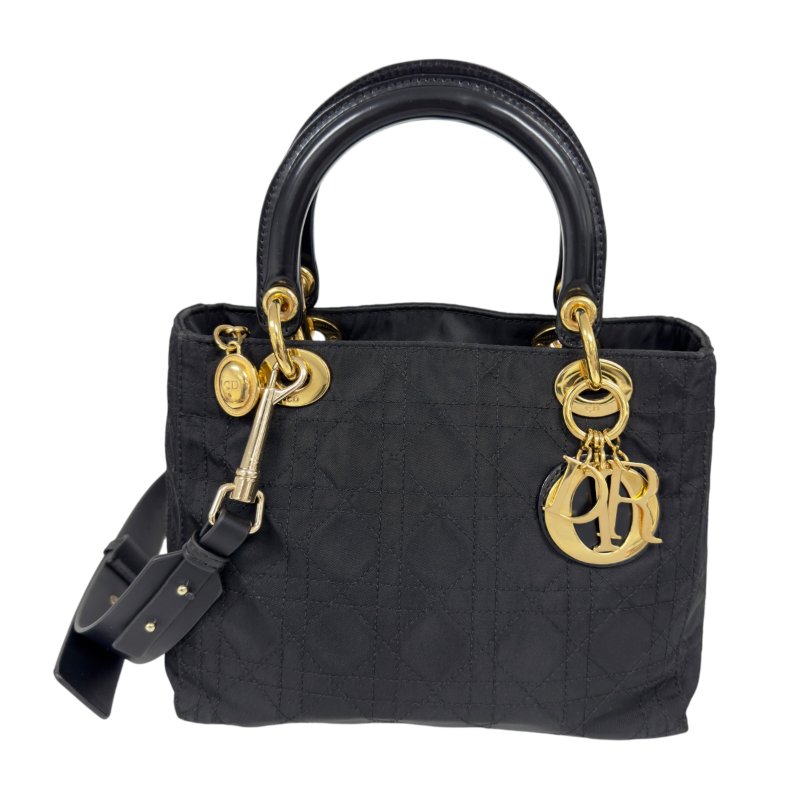 DIOR *自加帶>送無品牌肩帶* 中古 Lady Dior 2用袋-0