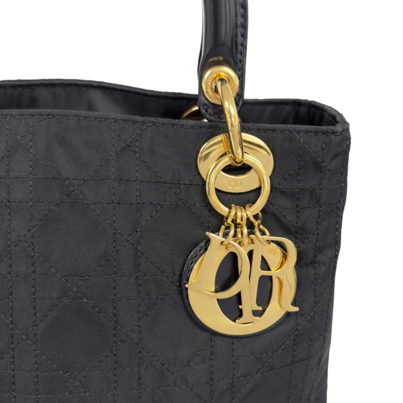 DIOR *自加帶>送無品牌肩帶* 中古 Lady Dior 2用袋-2