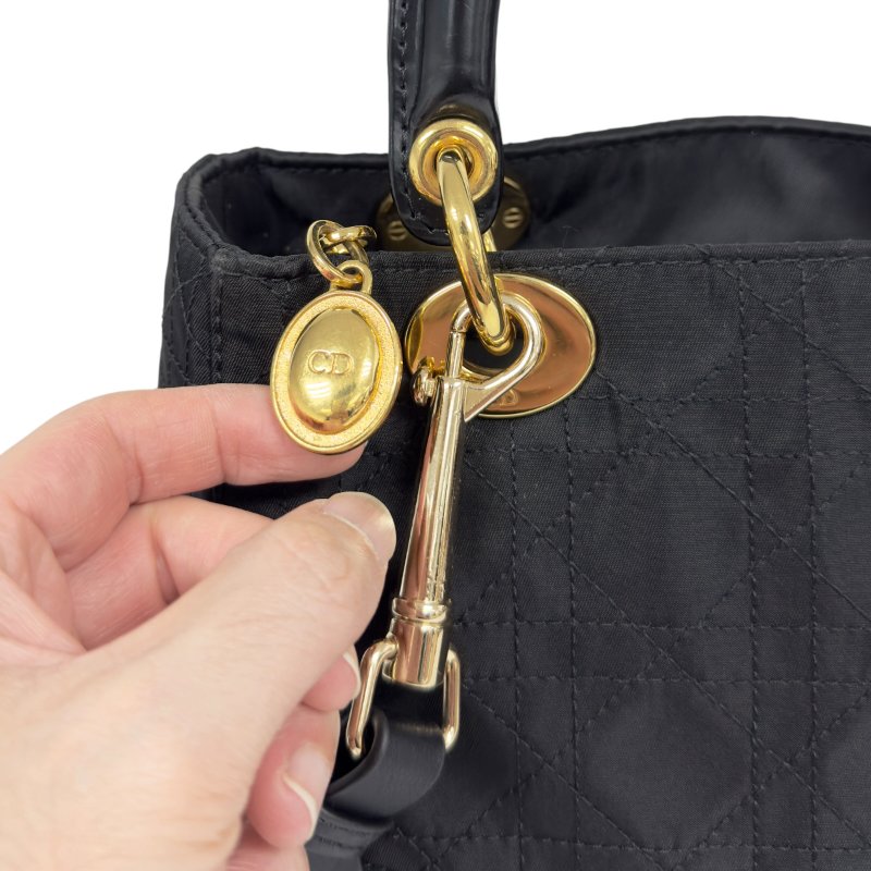 DIOR *自加帶>送無品牌肩帶* 中古 Lady Dior 2用袋-4