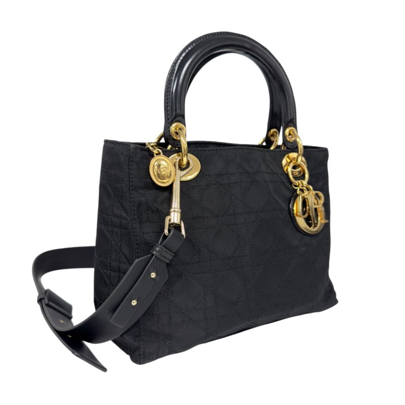 DIOR *自加帶>送無品牌肩帶* 中古 Lady Dior 2用袋-5