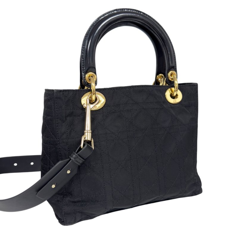 DIOR *自加帶>送無品牌肩帶* 中古 Lady Dior 2用袋-8