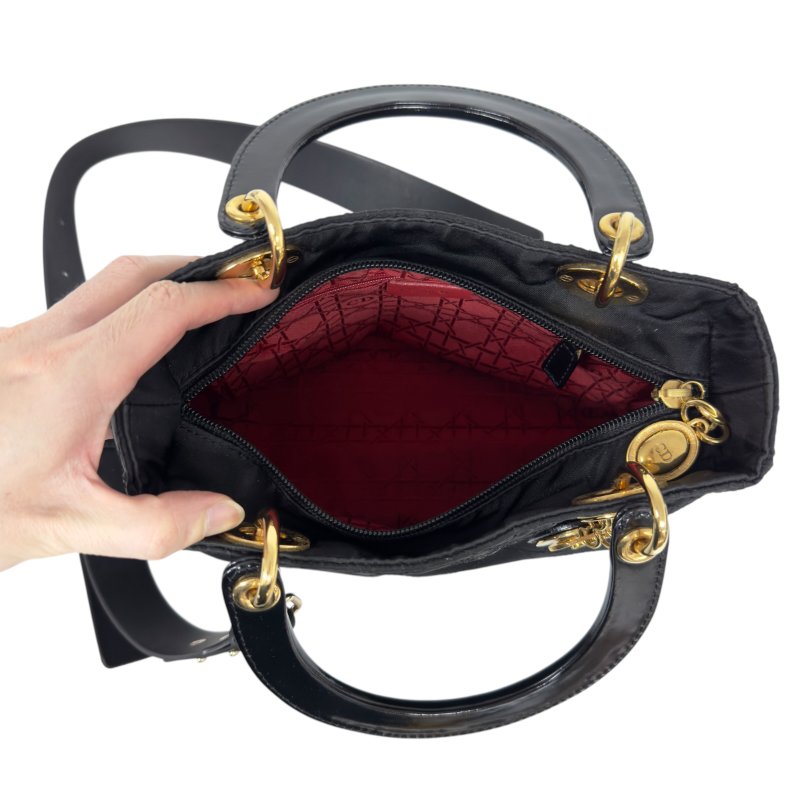 DIOR *自加帶>送無品牌肩帶* 中古 Lady Dior 2用袋-17