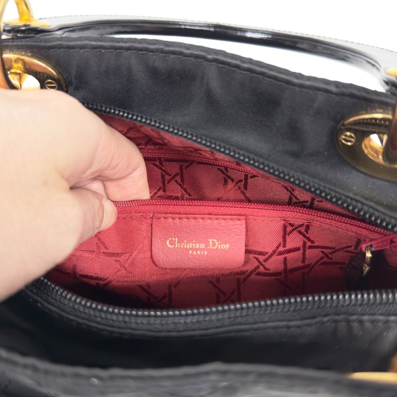 DIOR *自加帶>送無品牌肩帶* 中古 Lady Dior 2用袋-19