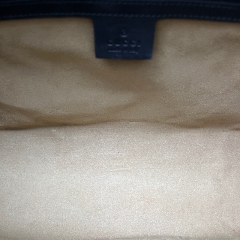 GUCCI 老花拼黑padlock手提包 無肩帶-7