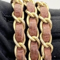CHANEL Matelassé 小牛皮復古拼色雙鍊翻蓋肩背包-12