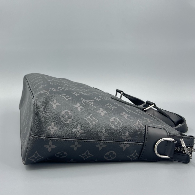 Louis Vuitton 路易威登 黑老花黑武士手提公文斜挎包 38*28-3