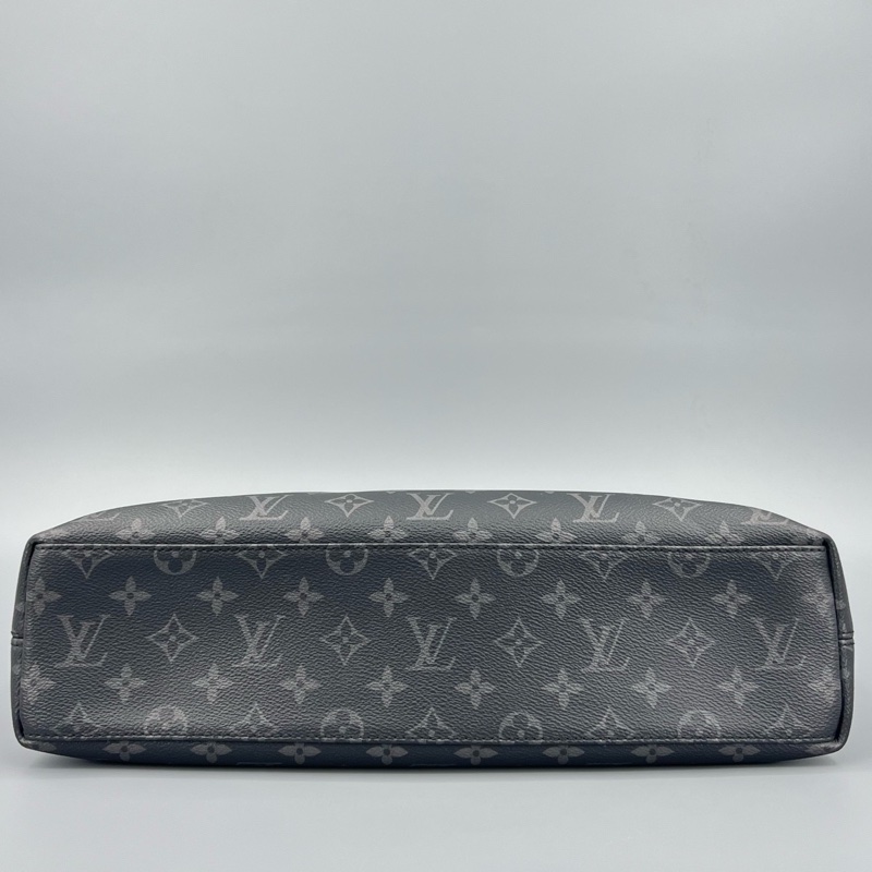 Louis Vuitton 路易威登 黑老花黑武士手提公文斜挎包 38*28-4