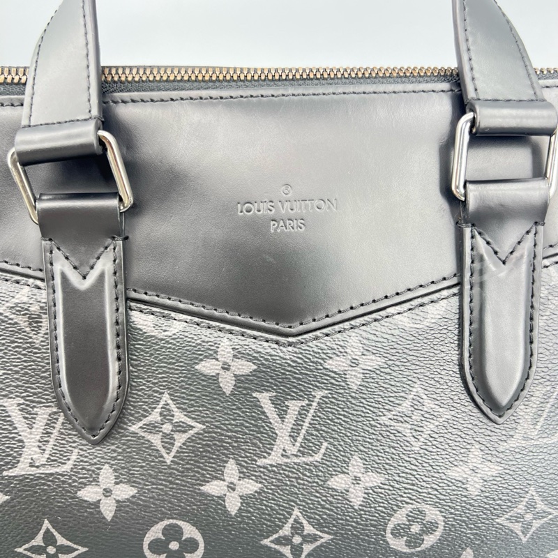 Louis Vuitton 路易威登 黑老花黑武士手提公文斜挎包 38*28-7