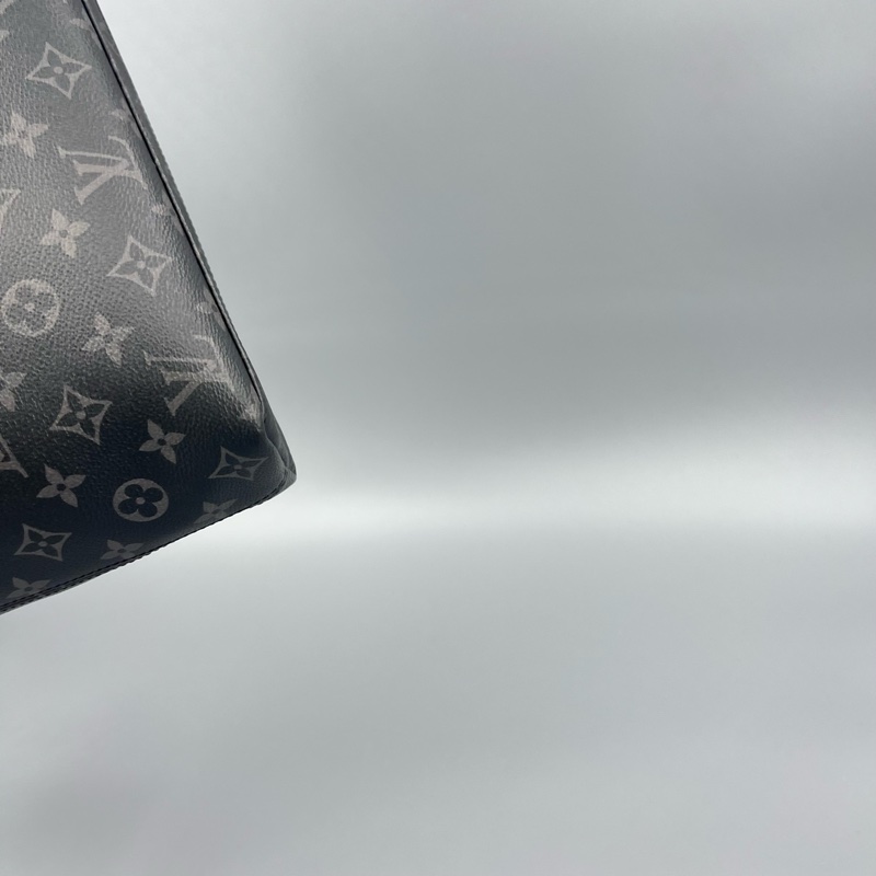 Louis Vuitton 路易威登 黑老花黑武士手提公文斜挎包 38*28-10