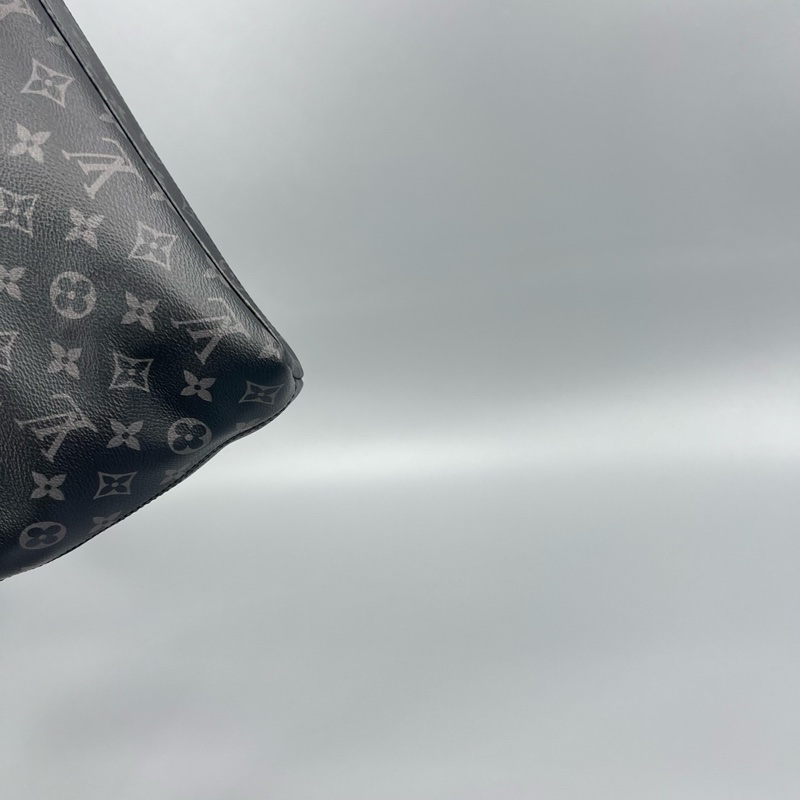 Louis Vuitton 路易威登 黑老花黑武士手提公文斜挎包 38*28-12