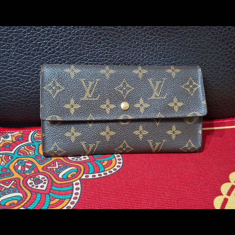 美品／日本二手／LV長夾／內有長零錢袋-2
