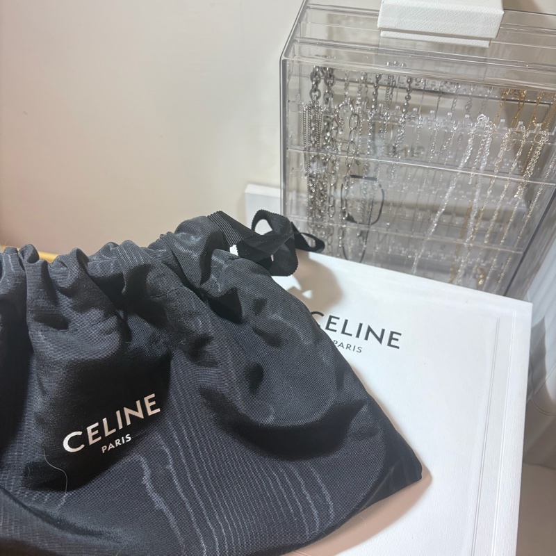 Celine貝殼包-白-4