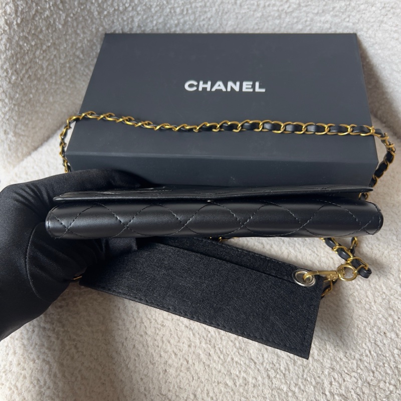 Chanel 香奈兒康鵬翻蓋長款錢包-4