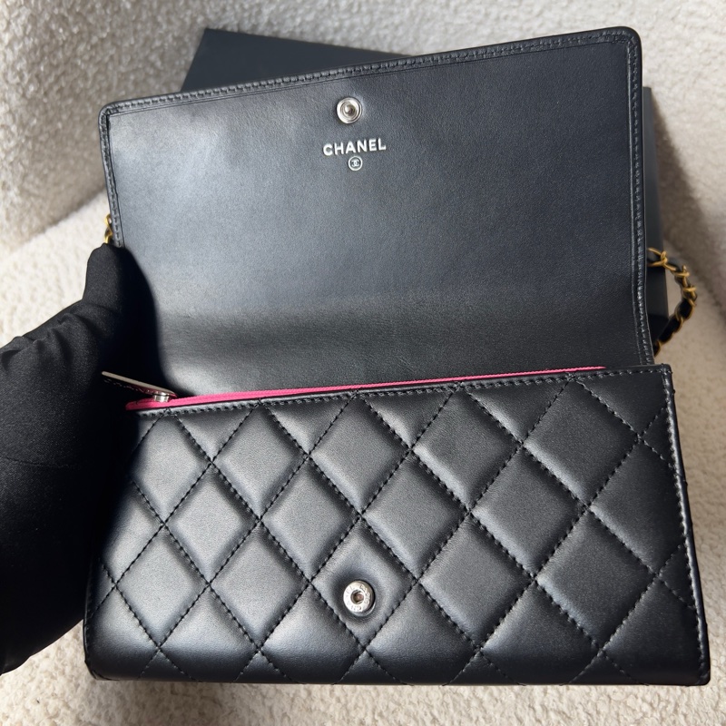 Chanel 香奈兒康鵬翻蓋長款錢包-5