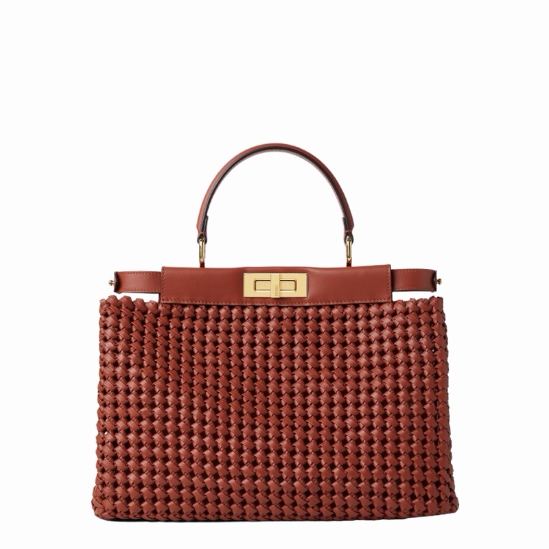 Fendi 女士 Peekaboo 中號單肩包均碼碼中號、33cm*12cm*26cm-1