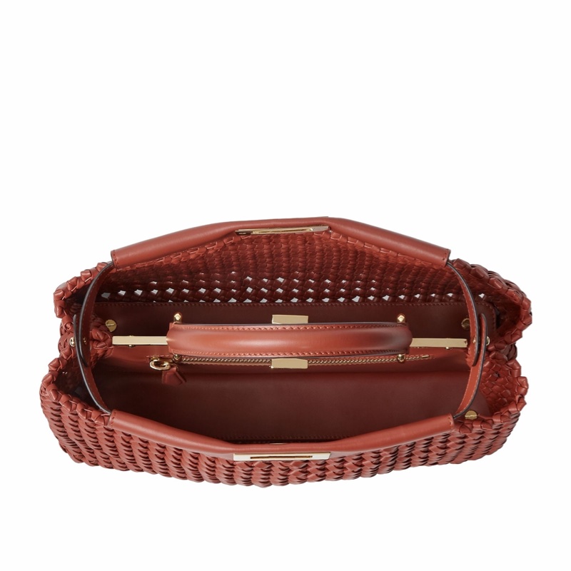 Fendi 女士 Peekaboo 中號單肩包均碼碼中號、33cm*12cm*26cm-5