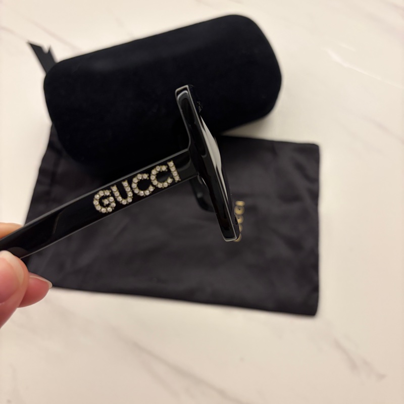 Gucci帶鑽墨鏡 有防塵盒子-2