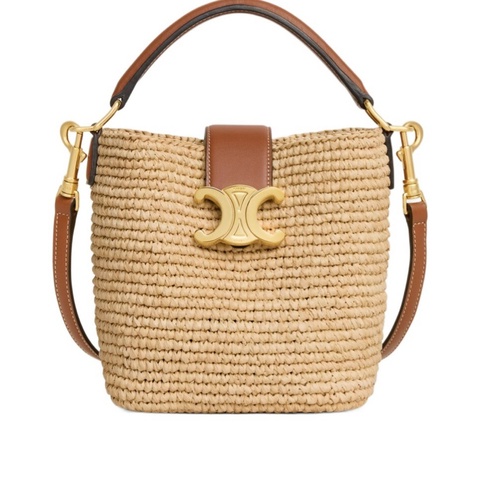 Celine 女士 迷你徽標單肩包 MINI、13.5cm*10cm*16cm