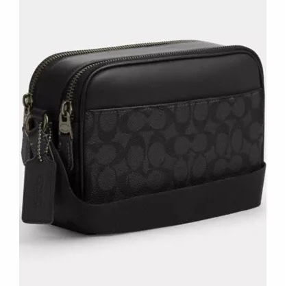 Coach 男士 可調節肩帶斜挎包均碼碼22.86cm*6.99cm*15.24cm-4