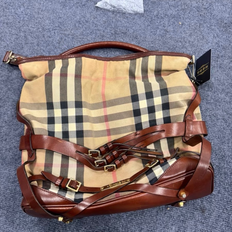 巴寶莉burberry綁帶格紋包-0