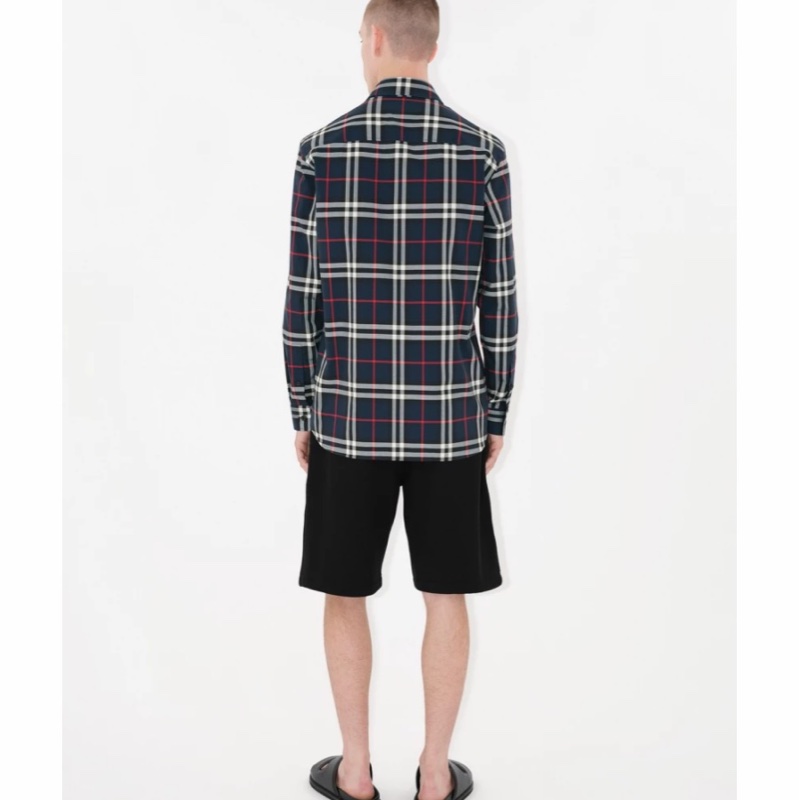 Burberry 男士 翻領長袖襯衫M L XXL碼-1