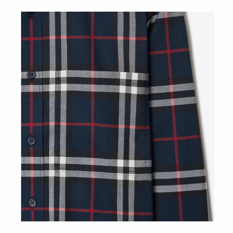 Burberry 男士 翻領長袖襯衫M L XXL碼-2
