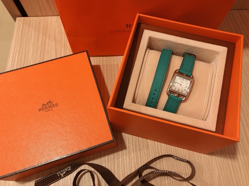 Hermès Cape Cod 小牛皮 雙環手錶-0