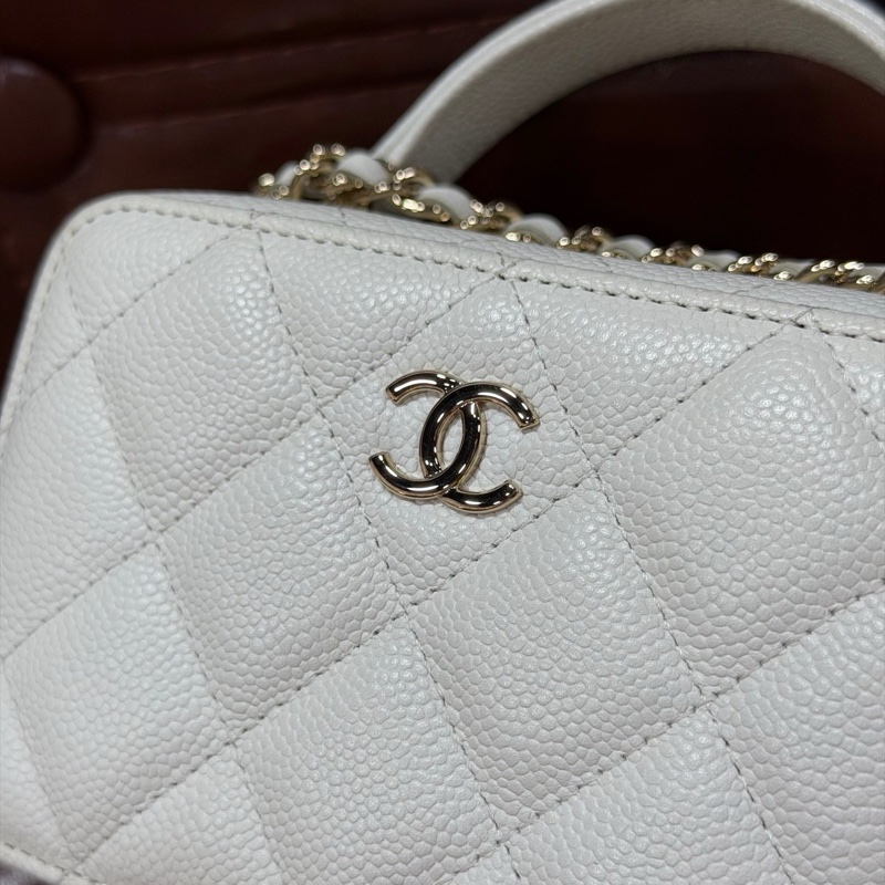 CHANEL 香奈兒 22P mini 手柄相機鏈條包 內有美鏡子 31開有卡-3