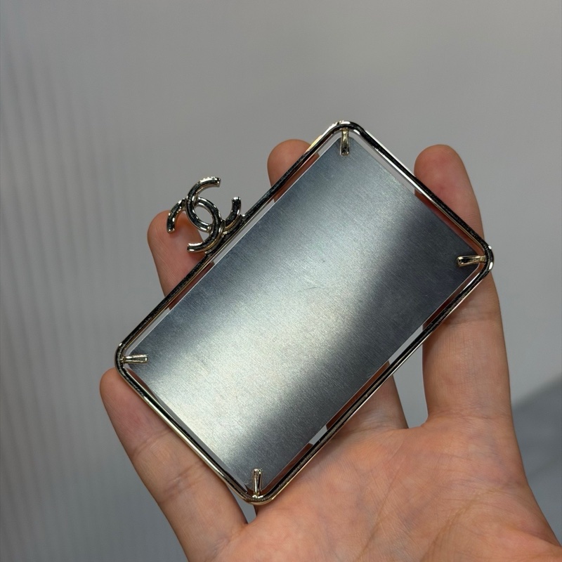 CHANEL 香奈兒 22P mini 手柄相機鏈條包 內有美鏡子 31開有卡-5