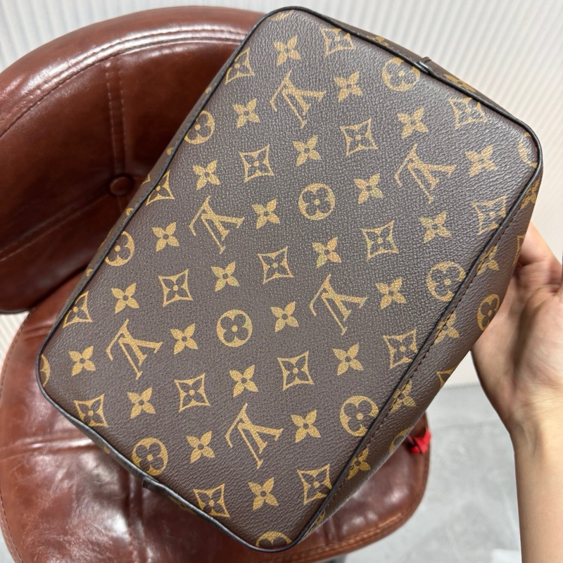 LV 路易威登 Neonoe 經典老花紅水桶 帶編織手柄-5