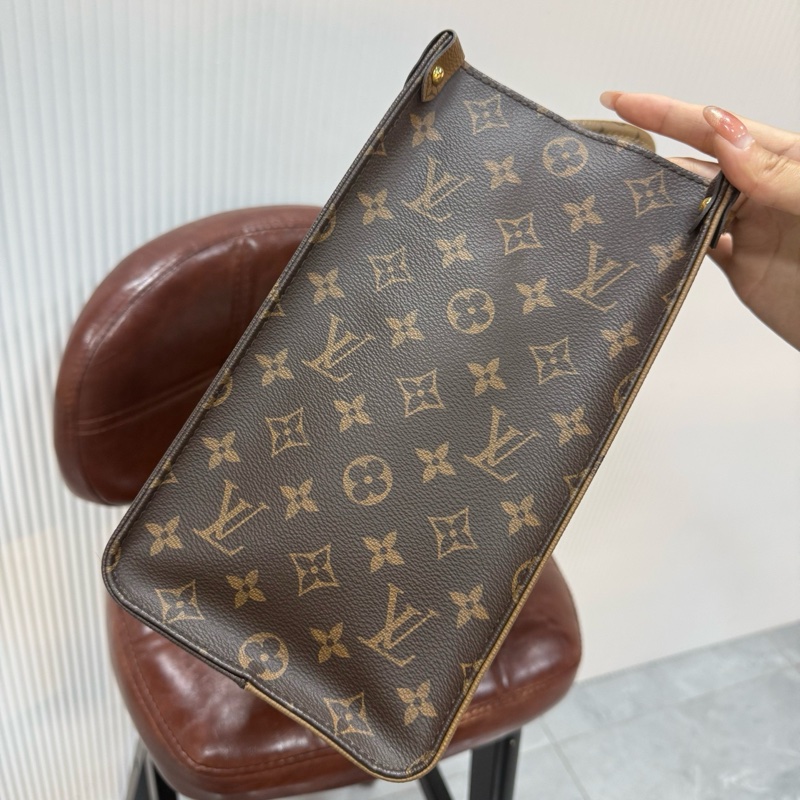 LV 路易威登 ONTHEGO 托特包 中號雙面焦糖芯片款-3