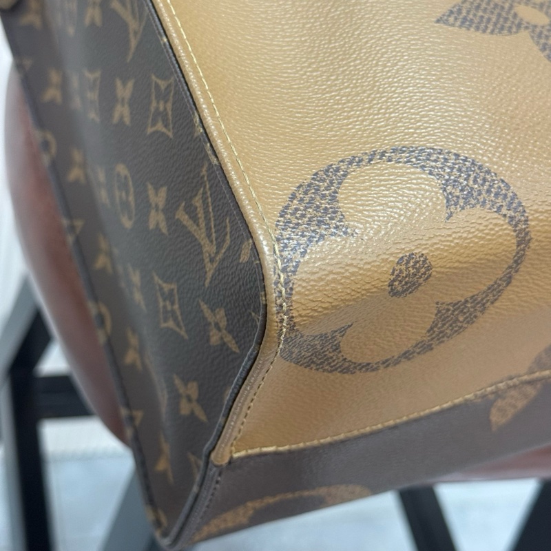 LV 路易威登 ONTHEGO 托特包 中號雙面焦糖芯片款-6