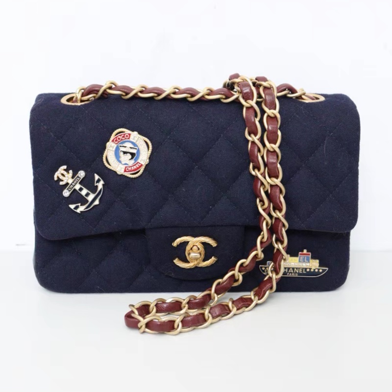 Chanel • 18k漢堡系列航海徽章Cf Mini 🈶保卡-3