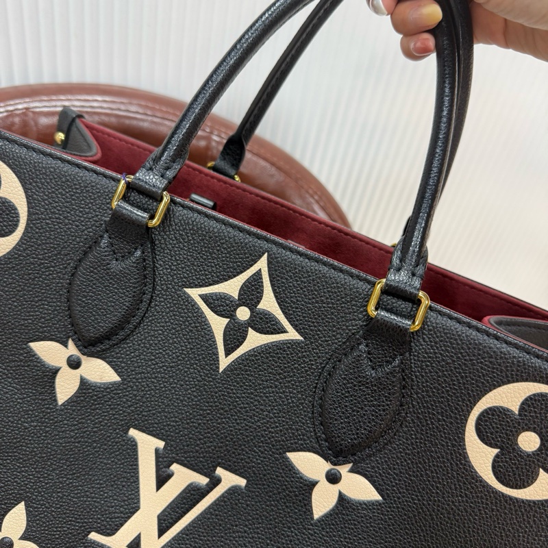 LV 路易威登 ONTHEGO 中號黑白全皮款 熊貓配色芯片款-3