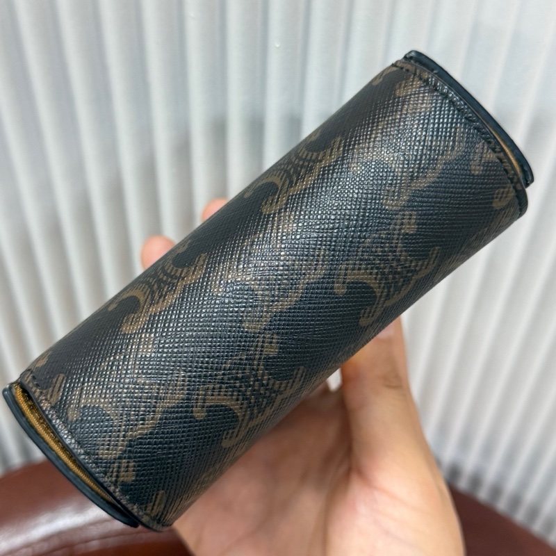 CELINE 賽琳 Triomphe min 超迷你豆腐斜挎包 凱旋門老花金扣 22年編碼 盒-3