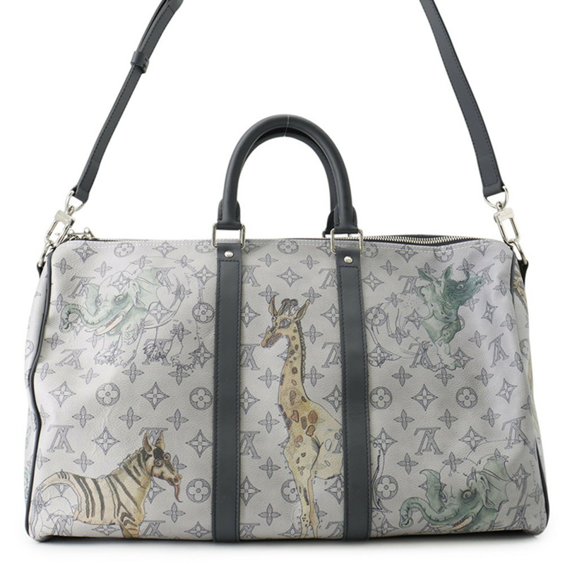 路易威登波士頓包 Monogram Savannah Keepall Bandoulière 45 M41449 兩用手提包-0