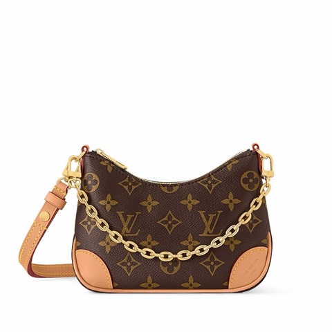 全配 台灣購入LOUIS VUITTON（LV）路易威登 Nano Boulogne 迷你老花牛角包 肩背包 手袋