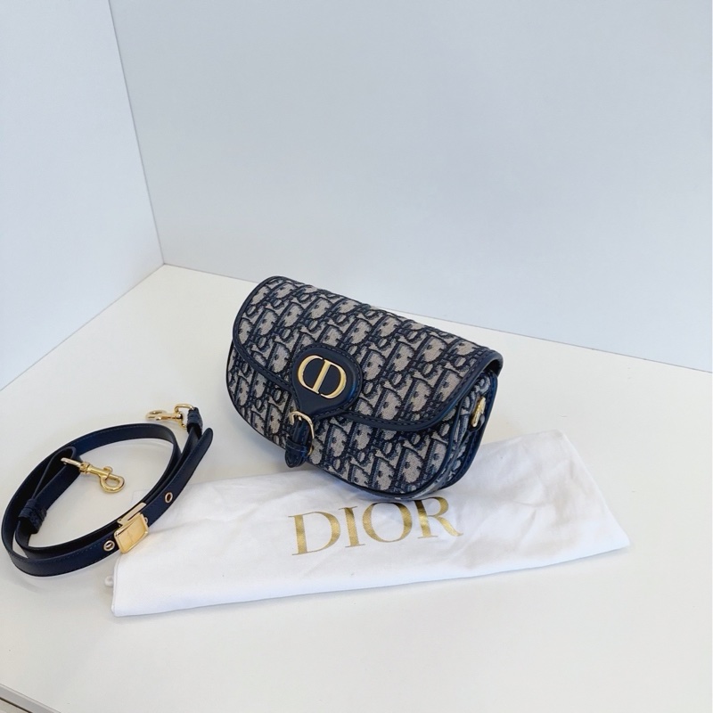 ✨Dior 藍色老花Bobby east west 月牙包 肩帶可調整💙-2
