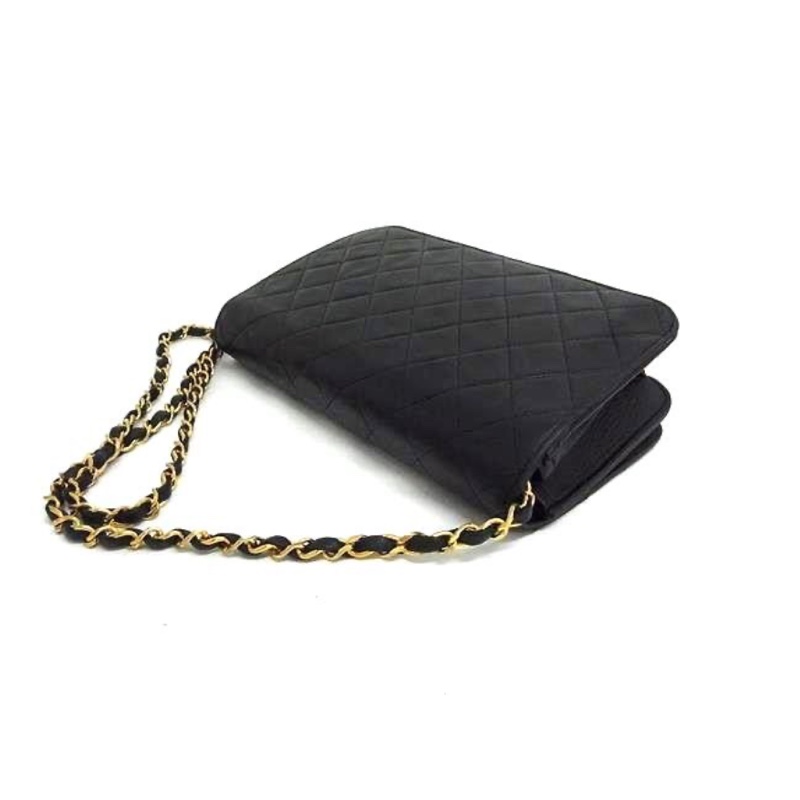 Chanel • 經典中古款24k金 黑金Cf Woc 翻蓋包 🈶保卡-5