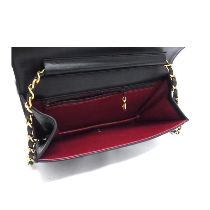 Chanel • 經典中古款24k金 黑金Cf Woc 翻蓋包 🈶保卡-7