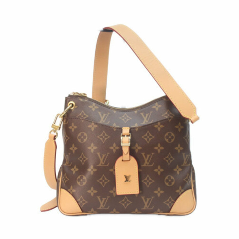 路易威登 M45354 Monogram Odeon NMPM 女士單肩包,棕色,金色五金-0