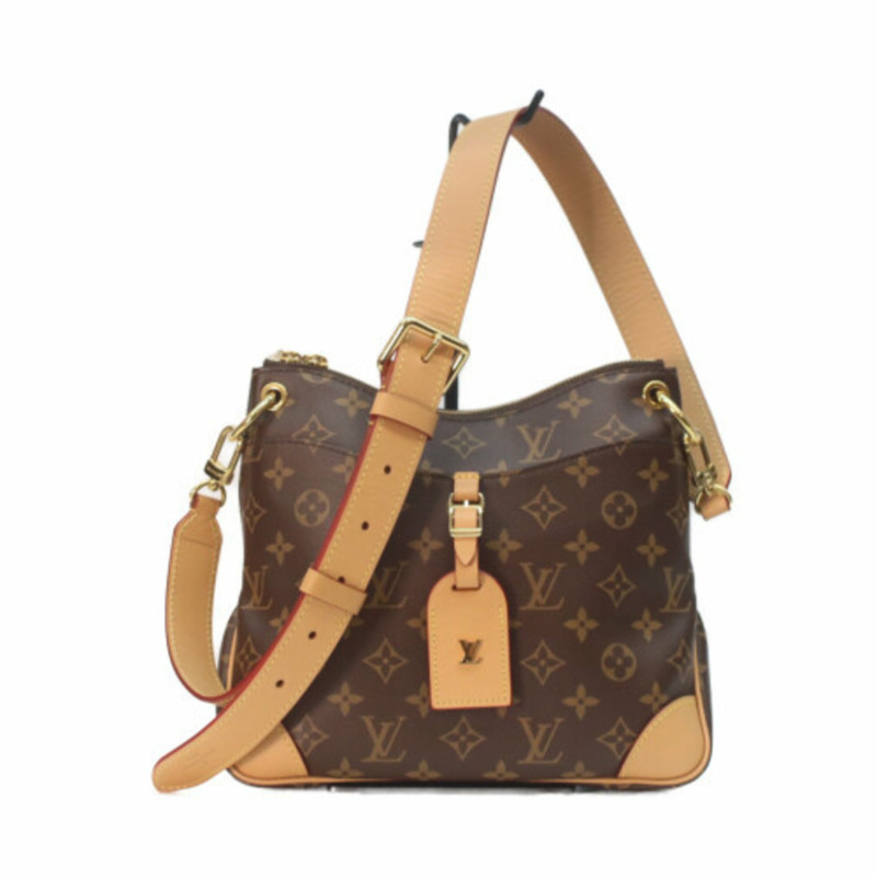路易威登 M45354 Monogram Odeon NMPM 女士單肩包,棕色,金色五金-1