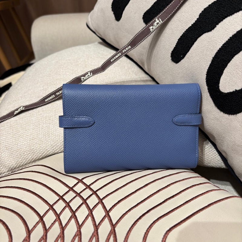 Hermes Kelly Wallet Stamp C Epsom 牛皮銀扣中銀包-3